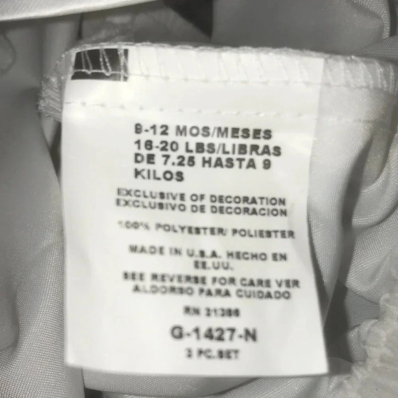 NEW CHRISTENING APPAREL attached paisley vest & tie size 9-12 month 16 to 20 lbs - Picture 10 of 16